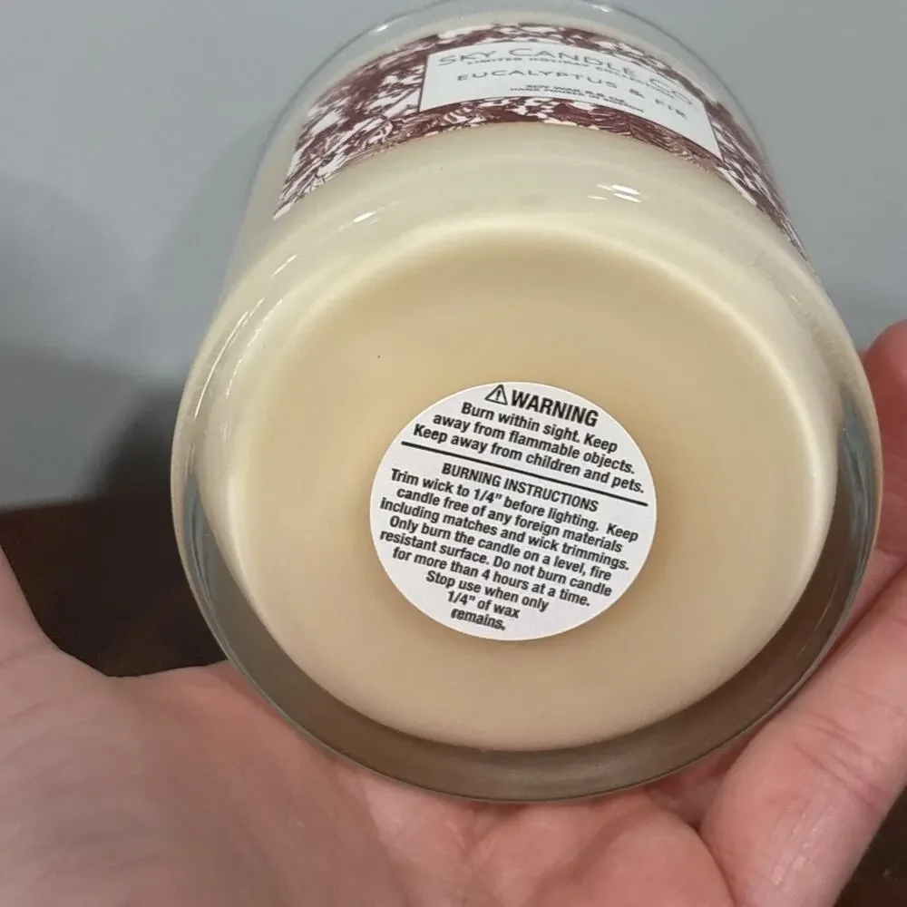 Sky Candle Company Boston Limited Winter Collection Eucalyptus And Fir 60 Hour - Picture 6 of 7